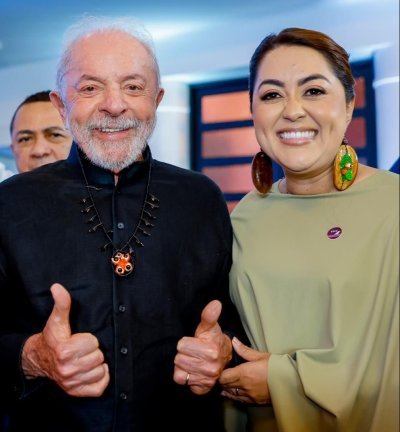 Prefeita Macelly Veras destaca investimentos para Maués durante encontro com presidente Lula em Manaus
